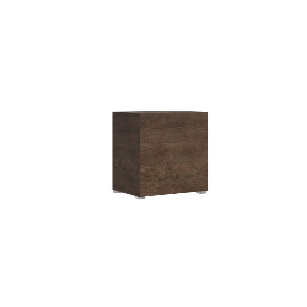 Base a terra L.60 H.60 P.39,2 con piedini sx-dx Noce