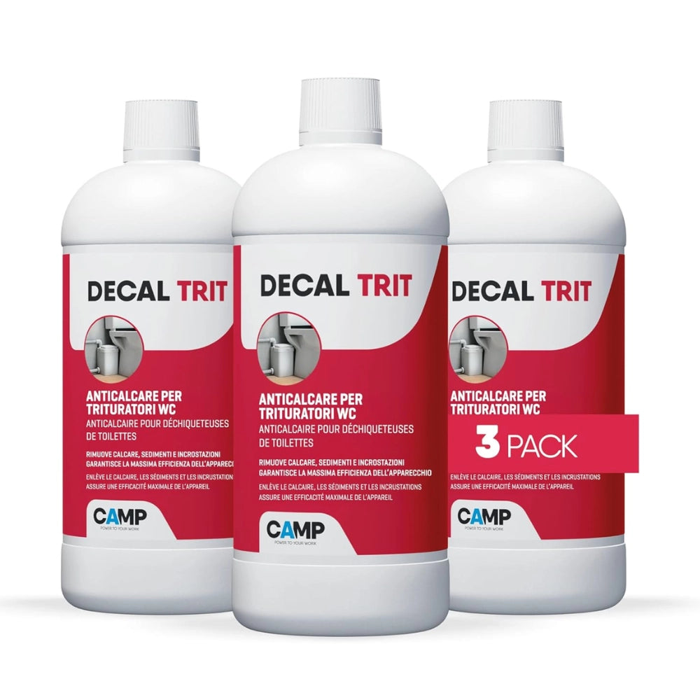 Decal trit anticalcare per rimuovere calcare e incrostazioni 1 lt kit 3 pezzi