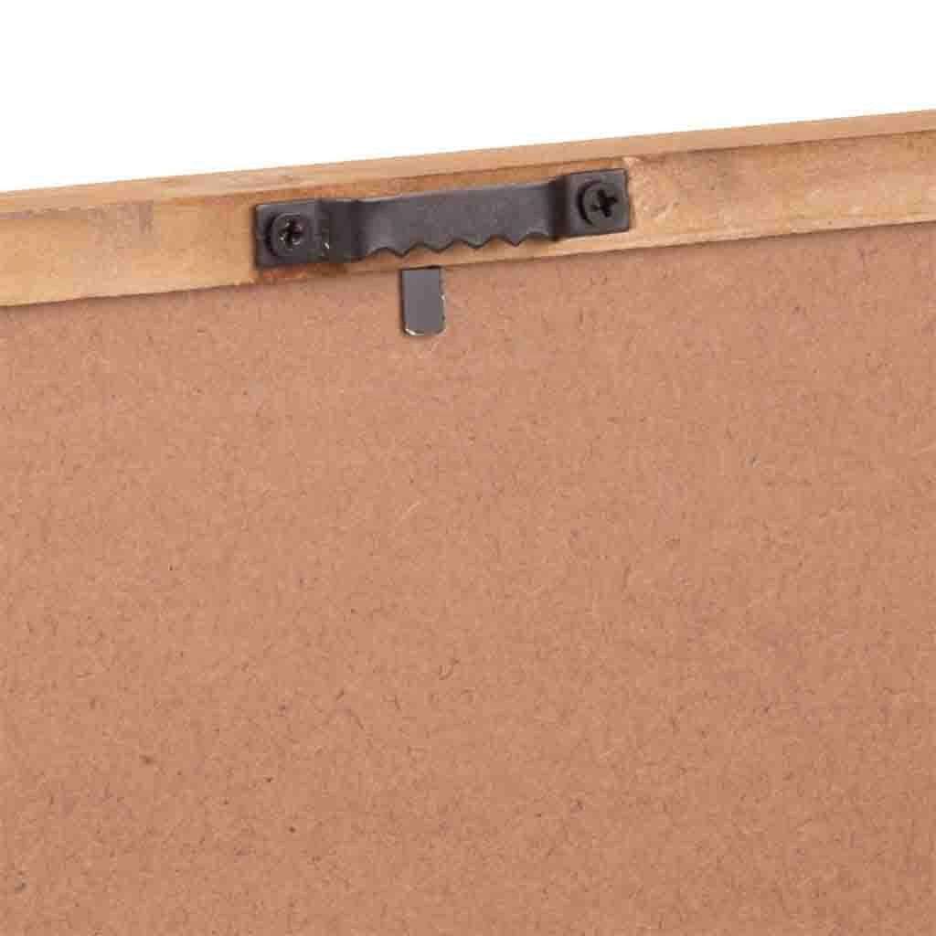 Cornice in legno e tessuto
