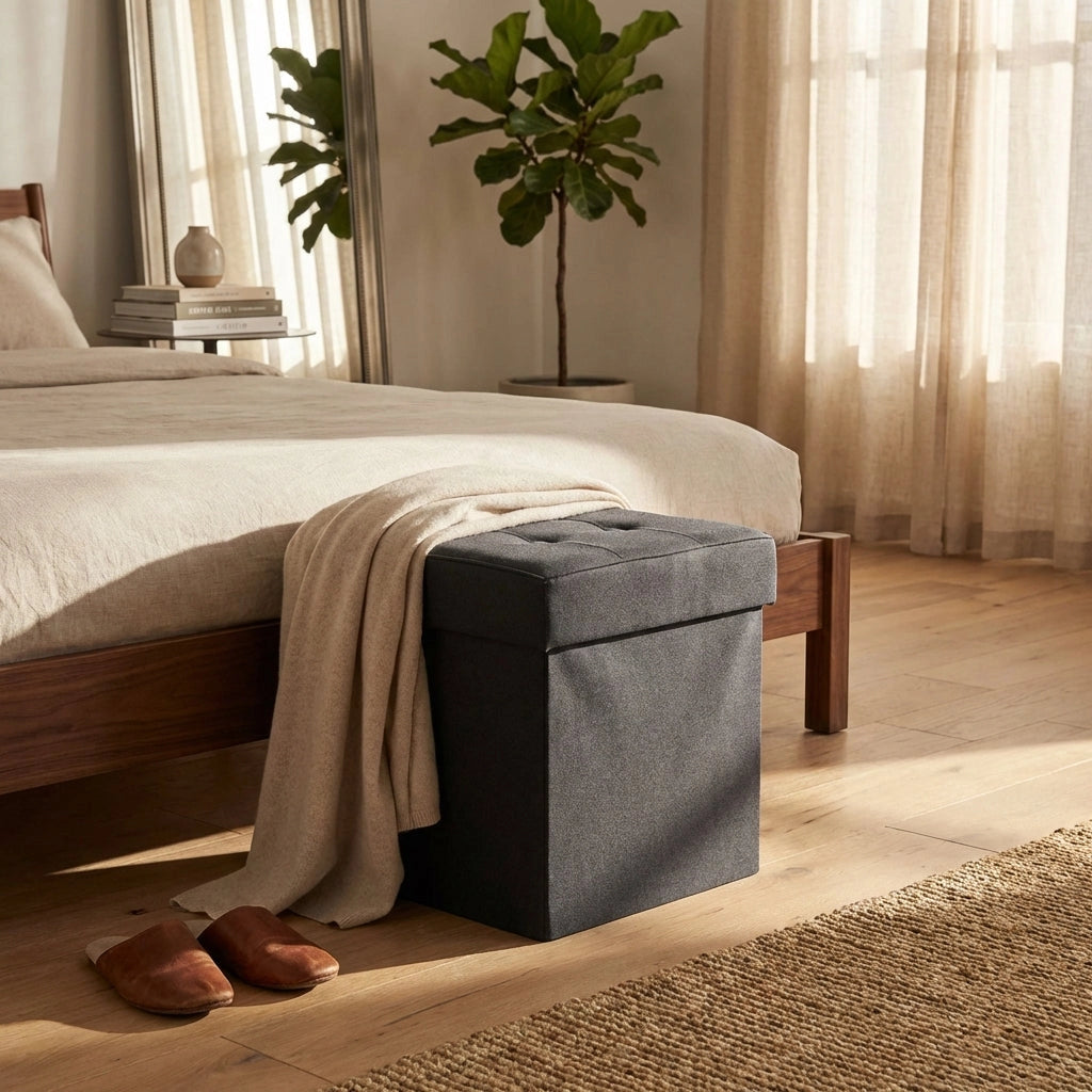 Pouf contenitore in stoffa - STOFFY