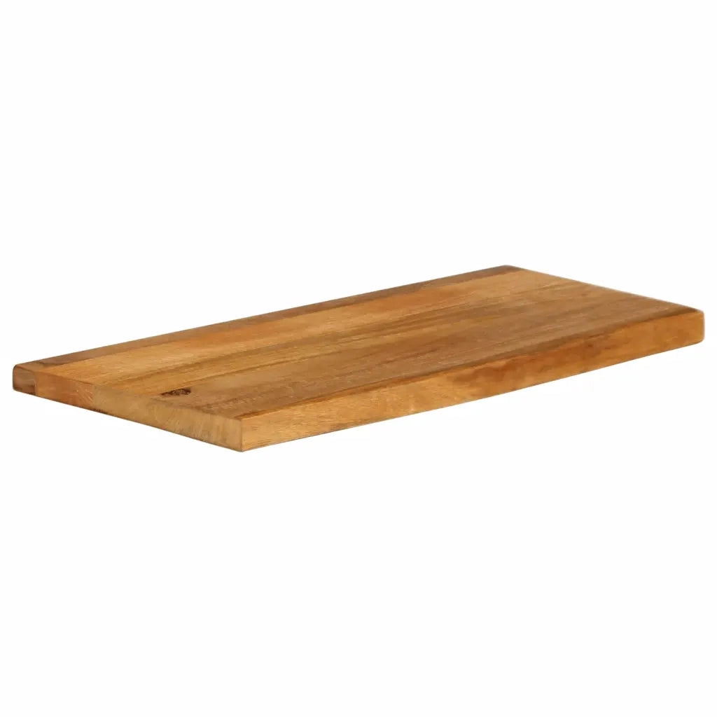 Piano Tavolo | Superficie Tavolo | Piano Scrivania Bordi Vivi 70x30x3,8 cm in Legno Massello di Mango
