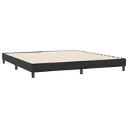 Letto matrimoniale | Letto per adulti | Giroletto senza Materasso Nero 180x210 cm in Velluto
