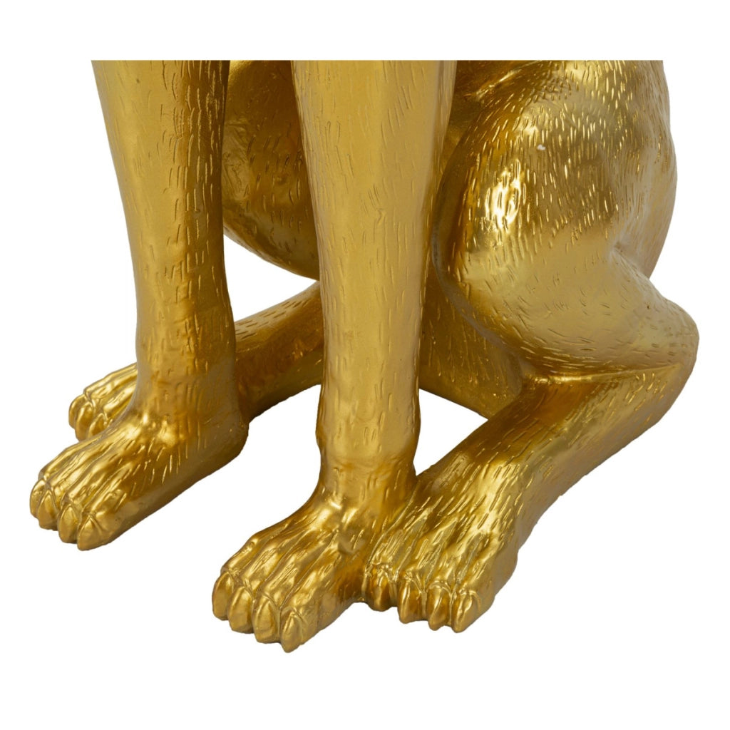Vassoio Cane 15, Oro, Poliresina, 30x64x91 cm