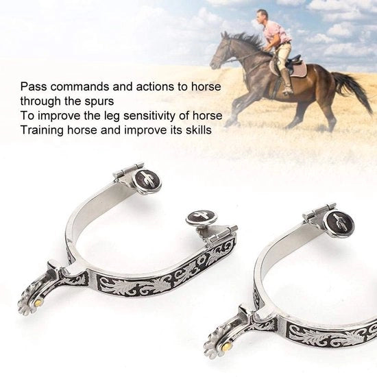 Accessori per Cavallo - Spille in Acciaio Inossidabile - Decorative - Attrezzatura Equestre - Miglioramento del Controllo - Bellissimo Disegno - Spille per Cavallo