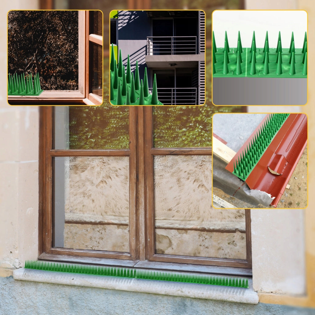 KADAX Punte dissuasive per uccelli e piccioni, striscia di plastica resistente e densa da 51 cm.