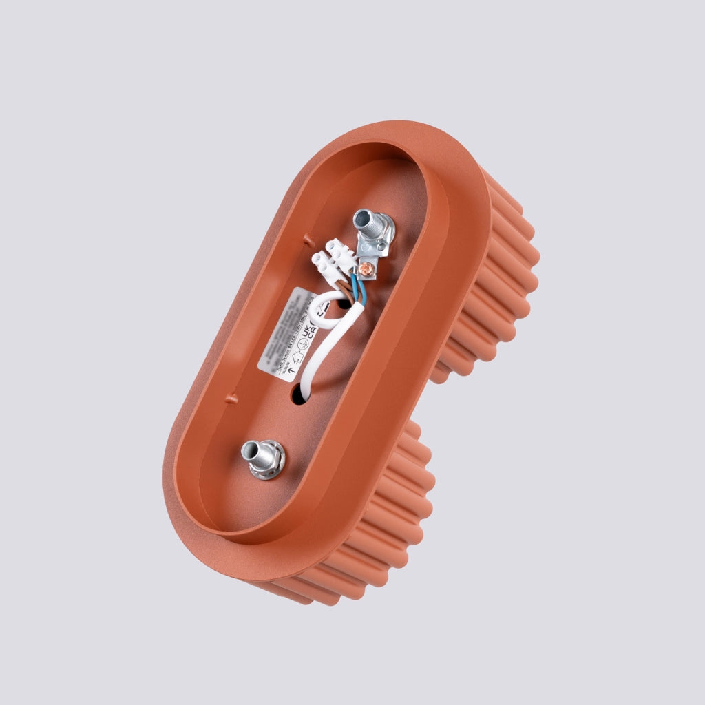 Lampada da soffitto AURA 2 rosso ocra Gx53