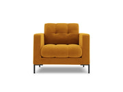 Cosmopolitan Design - Poltrona "Bali" in velluto giallo 