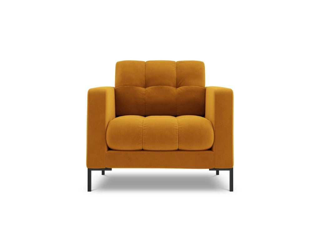 Cosmopolitan Design - Poltrona "Bali" in velluto giallo 