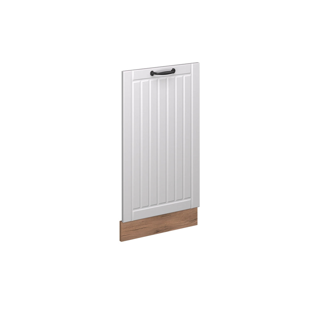 Pannello frontale della lavastoviglie Fame-Line Bianco rustico/Rovere dorato 45 cm senza piano di lavoro Vicco