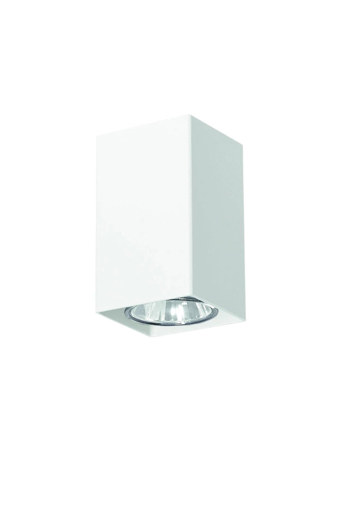 Faretto da soffitto Lampex Nero bianco quadrato GU10