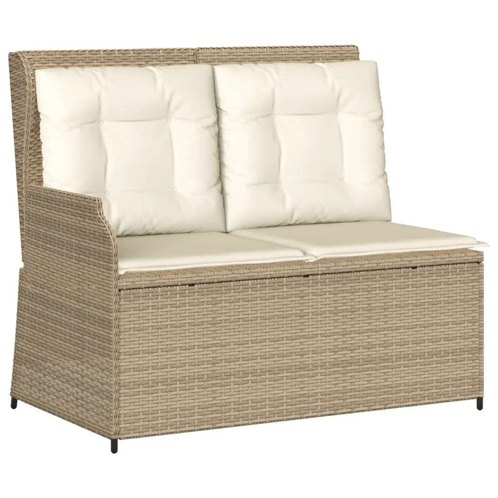 Set Divani da Giardino 3 pz con Cuscini in Polyrattan Beige 3262446