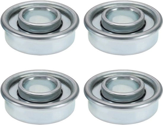 Slittini per tagliatori 4 pezzi - Diametro esterno 28,6 mm - Diametro interno 12,2 mm - Diccia 9,8 mm - Acciaio - Adatto per tagliatrici - Slittini per ruote