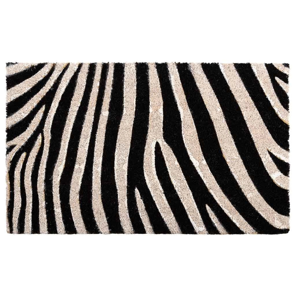 Tappeto di cocco stampa zebra 45x75