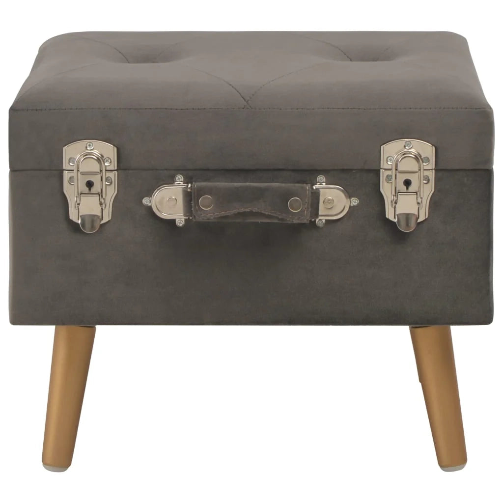 Sgabello contenitore 40 cm velluto grigio 02_0010969