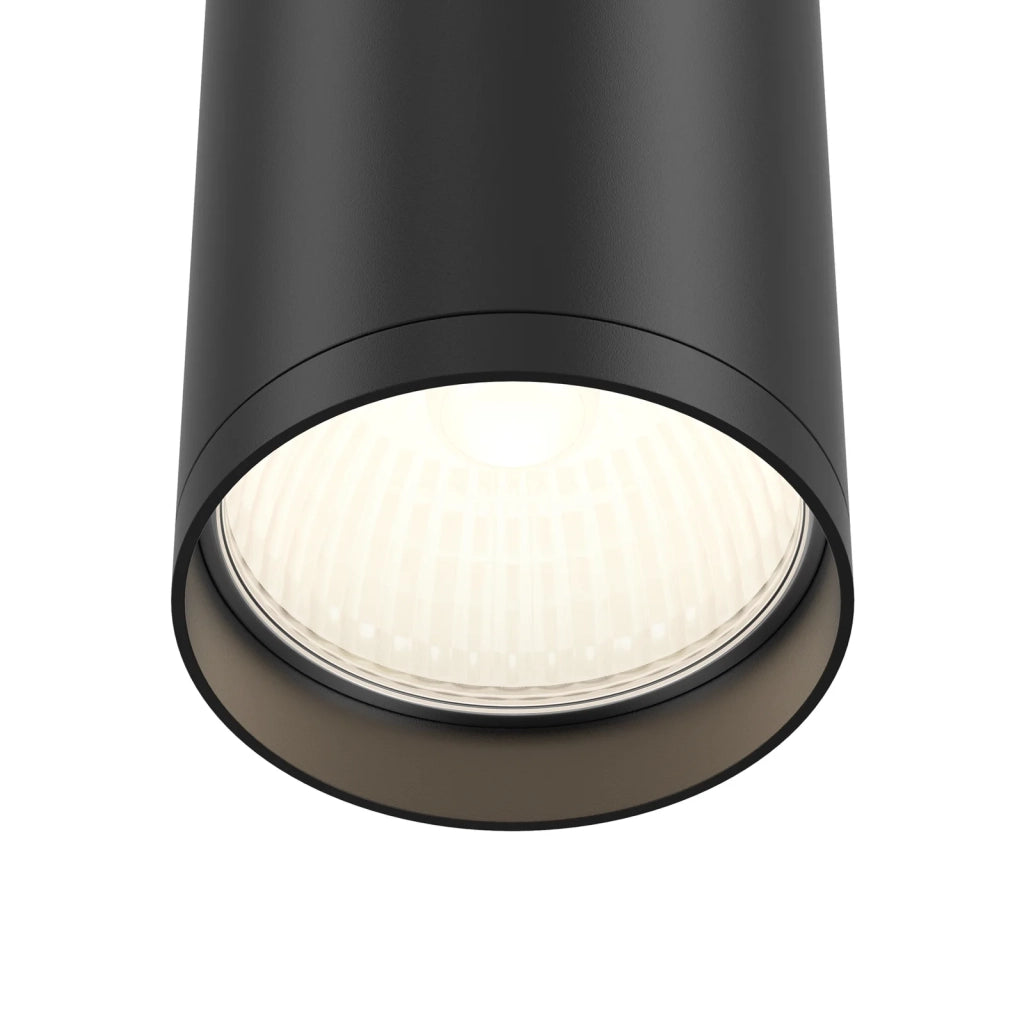 Maytoni Lampada da soffitto moderna FOCUS S 1 luce GU10 nero metallo
