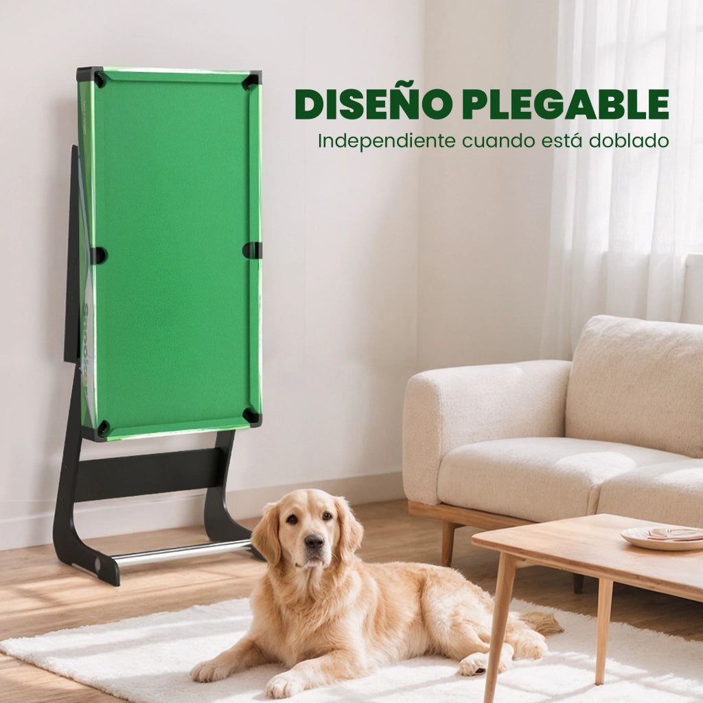 Tavolo da biliardo pieghevole 104 cm con accessori ¨C Minimal ¨C Verde
