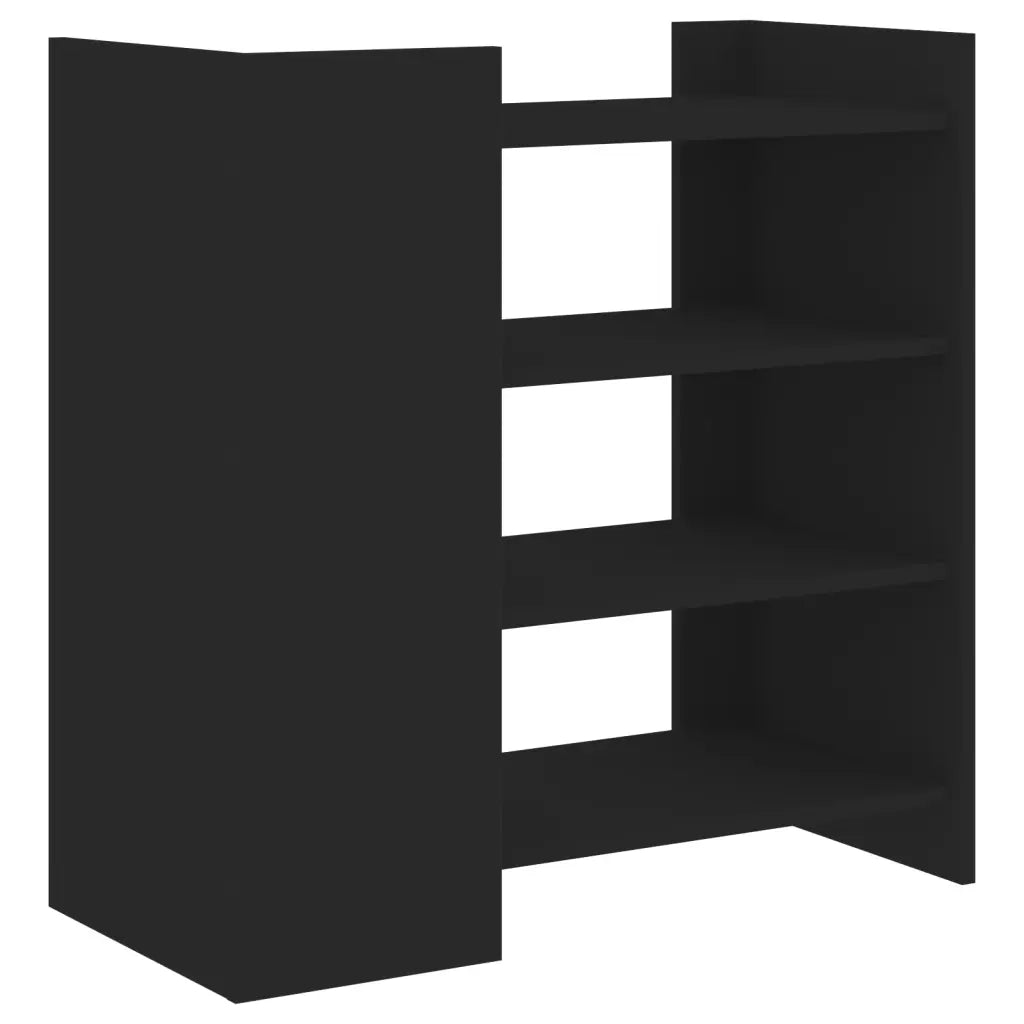 Credenza Nera 73,5x35x75 cm in Legno Multistrato 848389