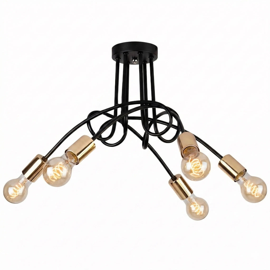 Lampada Paradise 5 Black Gold APP518-5C