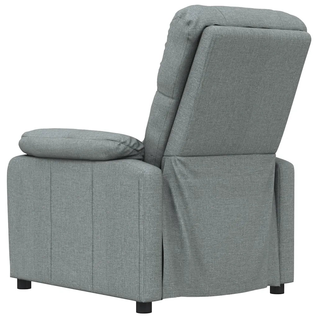 Poltrona Reclinabile in Tessuto Grigio Scuro