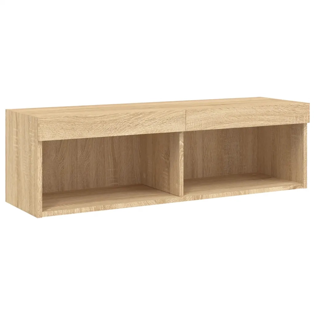 Mobili TV a Muro con LED 6pz Rovere Sonoma Legno Multistrato 3216688