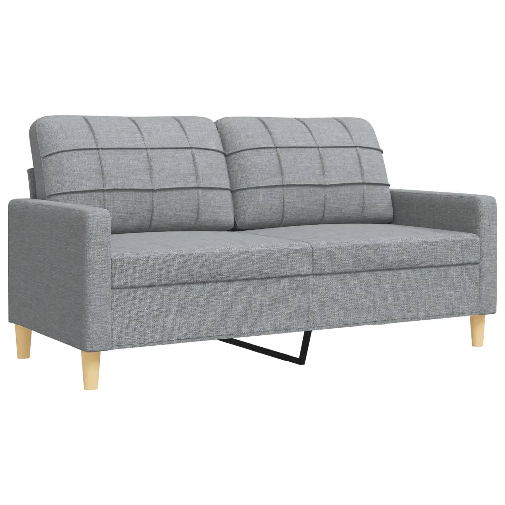 Set di Divani 2 pz Grigio Chiaro in Tessuto 3278319