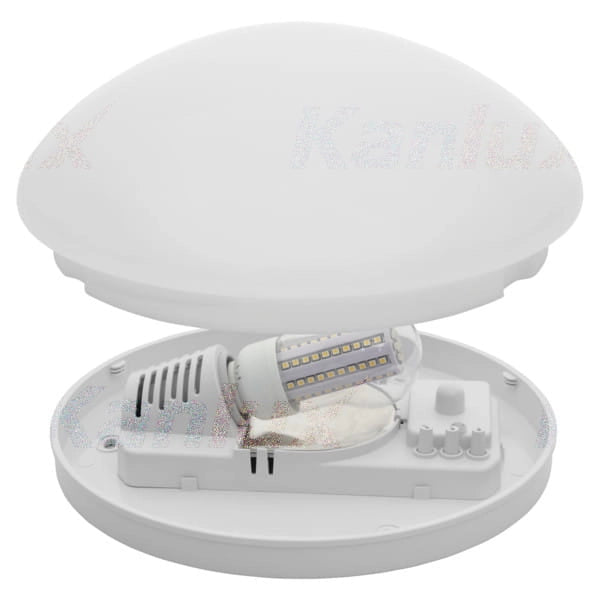 Plafoniera Kanlux Pires Eco con sensore E27 IP44 28cm