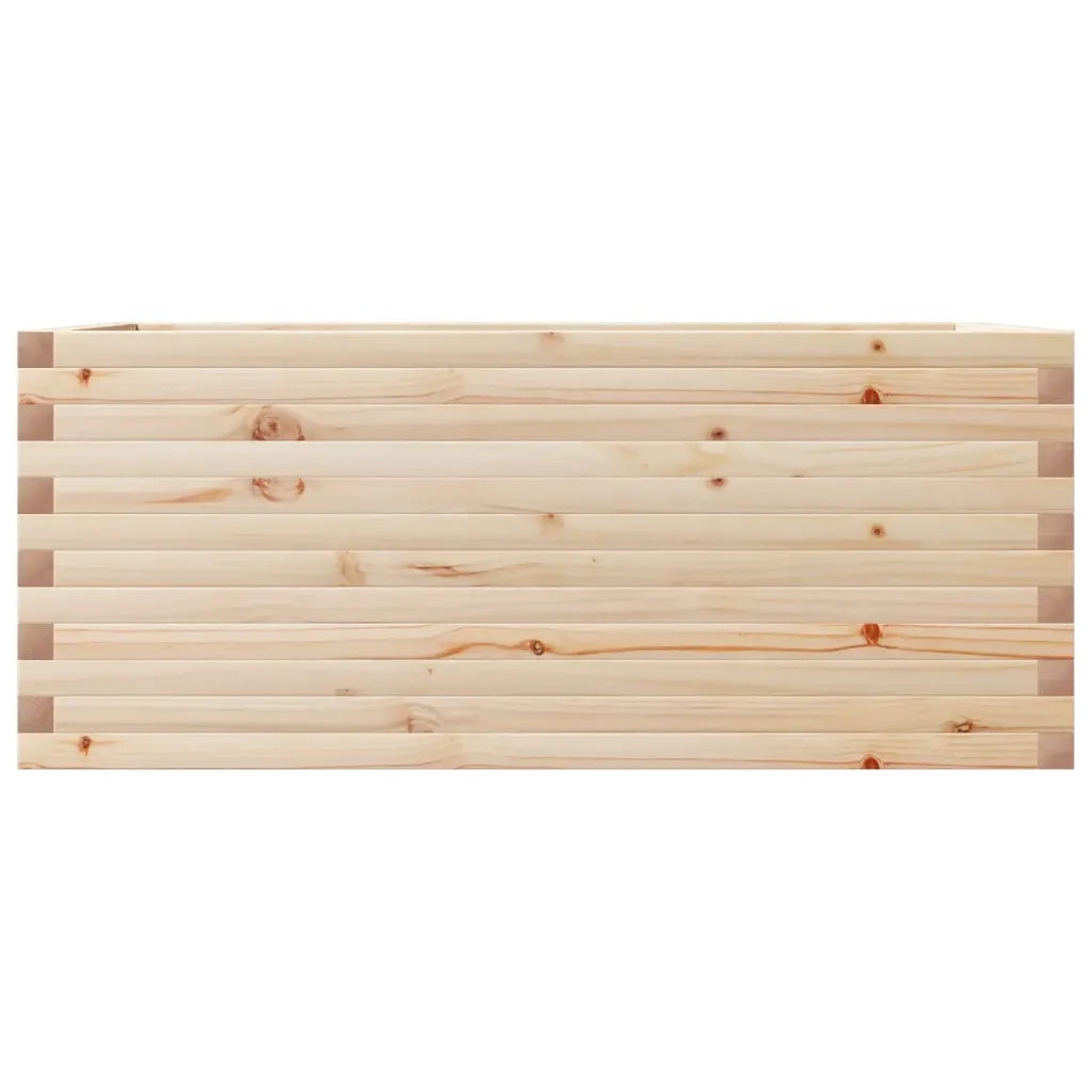 Fioriera | Cassetta per fiori | Vaso da Giardino 110x60x45,5 cm in Legno Massello di Pino