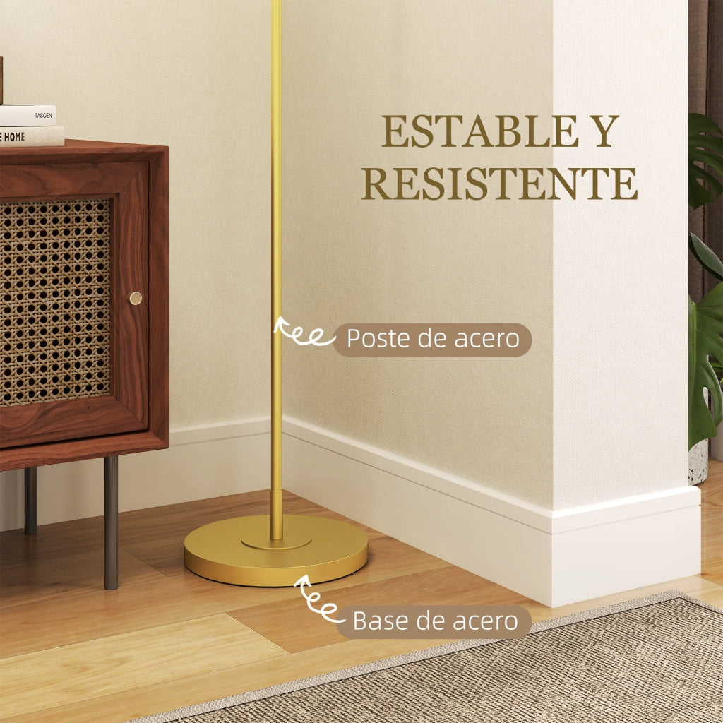 Lampada da Terra Moderna ¨C Minimal ¨C Bianco e Dorato 64x38x163.5 cm