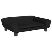 Cuccia per cani comoda 70 x 48 x 22 cm velluto nero 02_0042886