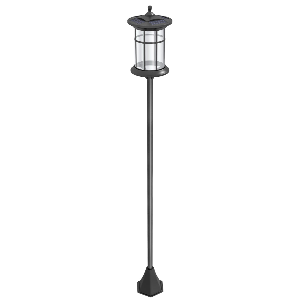 Lampione Solare da Giardino ¨C Minimal ¨C Nero 184cm IP44 LED