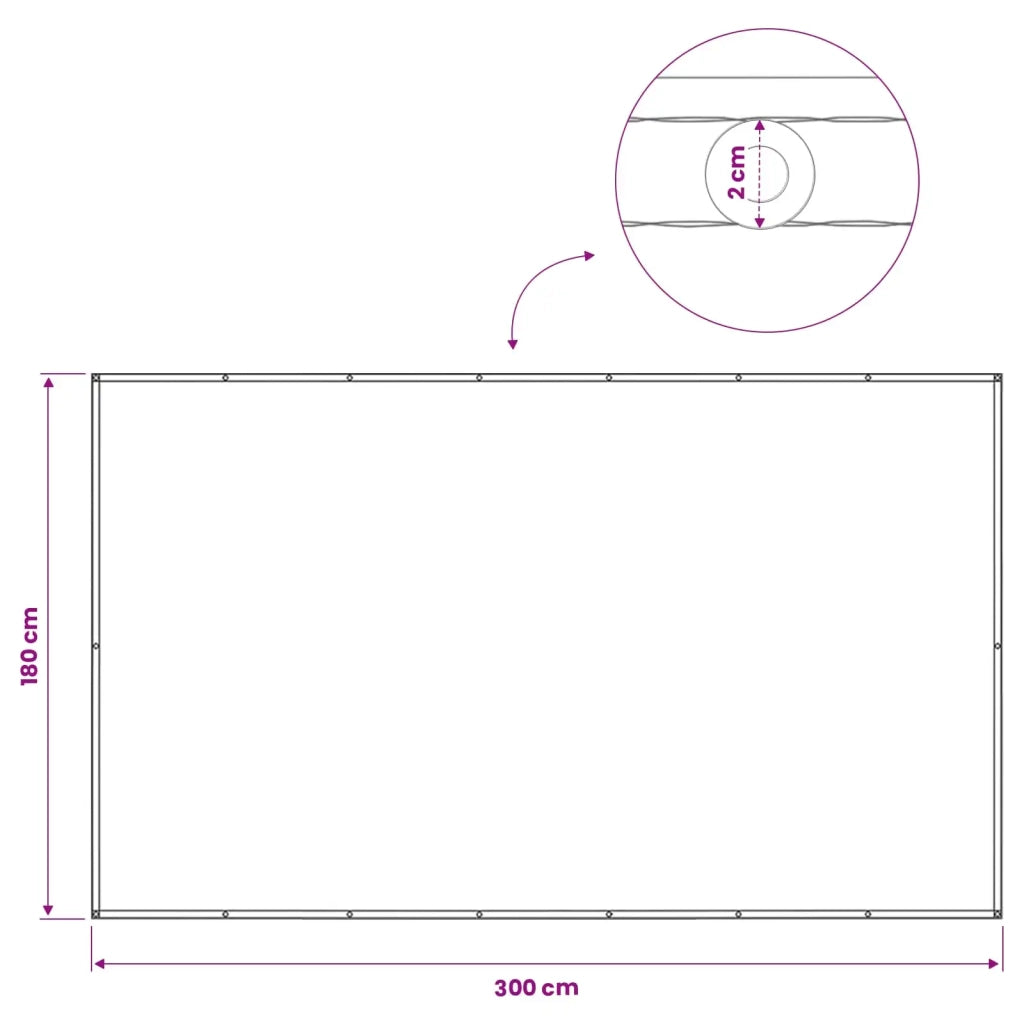 Schermo di Privacy per Balcone 180 x 300 cm 42036407