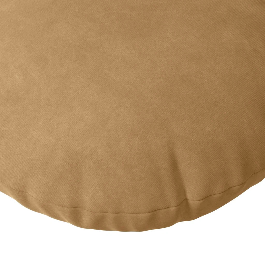 Cuscini per Seduta 2 pcs Marrone Ø 40 x 13 cm Velluto 42014145