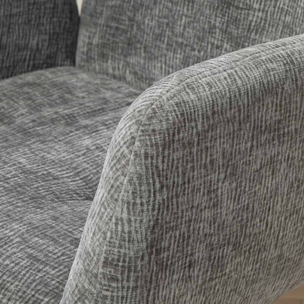 Poltrona girevole ¨C Minimal ¨C tessuto, grigio scuro