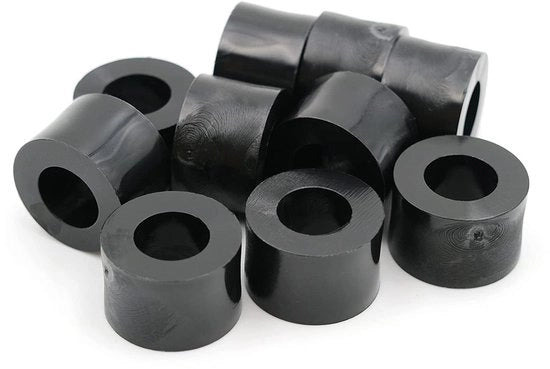 Hulze Afstand M8 - 10 Stuks - Ideale per Componenti - Nero - Chiavistelli - M8 - Perfetto per Diverse Applicazioni