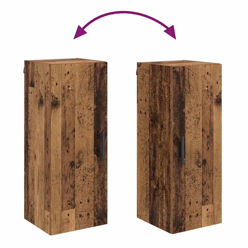 Pensile | Mobile a Parete Legno vecchio 34,5 x 34 x 90 cm Legno multistrato