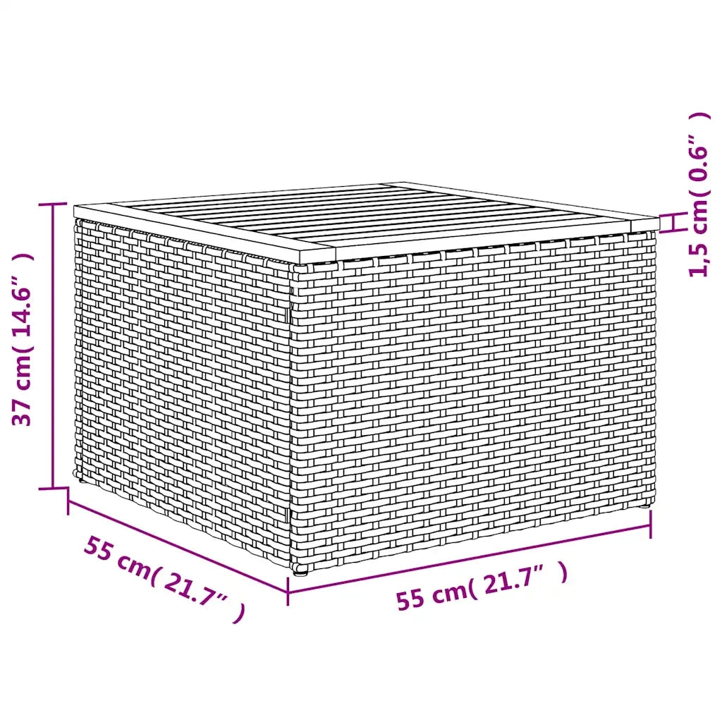 Set Divani da Giardino 8 pz con Cuscini Nero in Polyrattan 3227562
