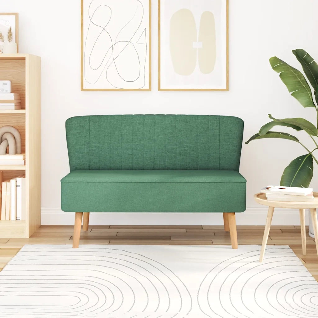 Divano-Sofa-Divanetto in Stoffa 117x55,5x77 cm Verde