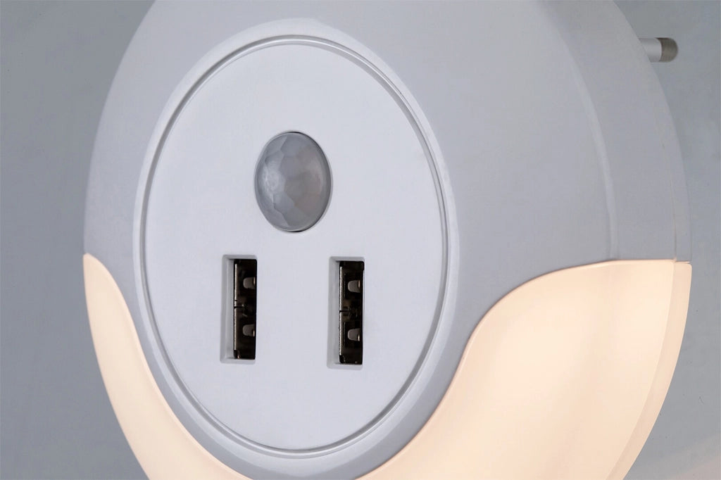 Lampada notte presa sensore USB LED 13,9W bianca Rabalux