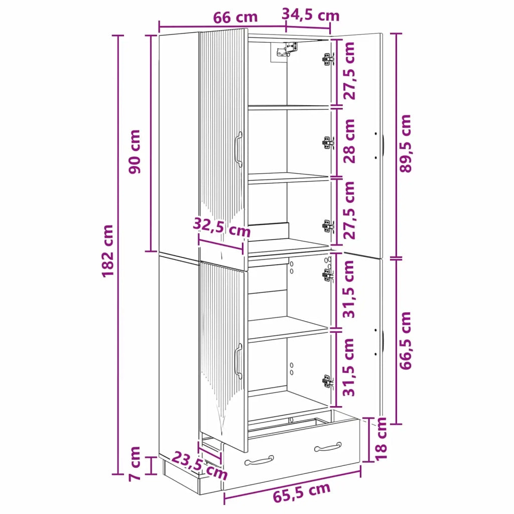 Set di armadi 2 pz Legno ingegnerizzato 3416775