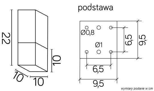 Plafoniera esterna SU-MA Cube CB-MAX E27 argento IP44