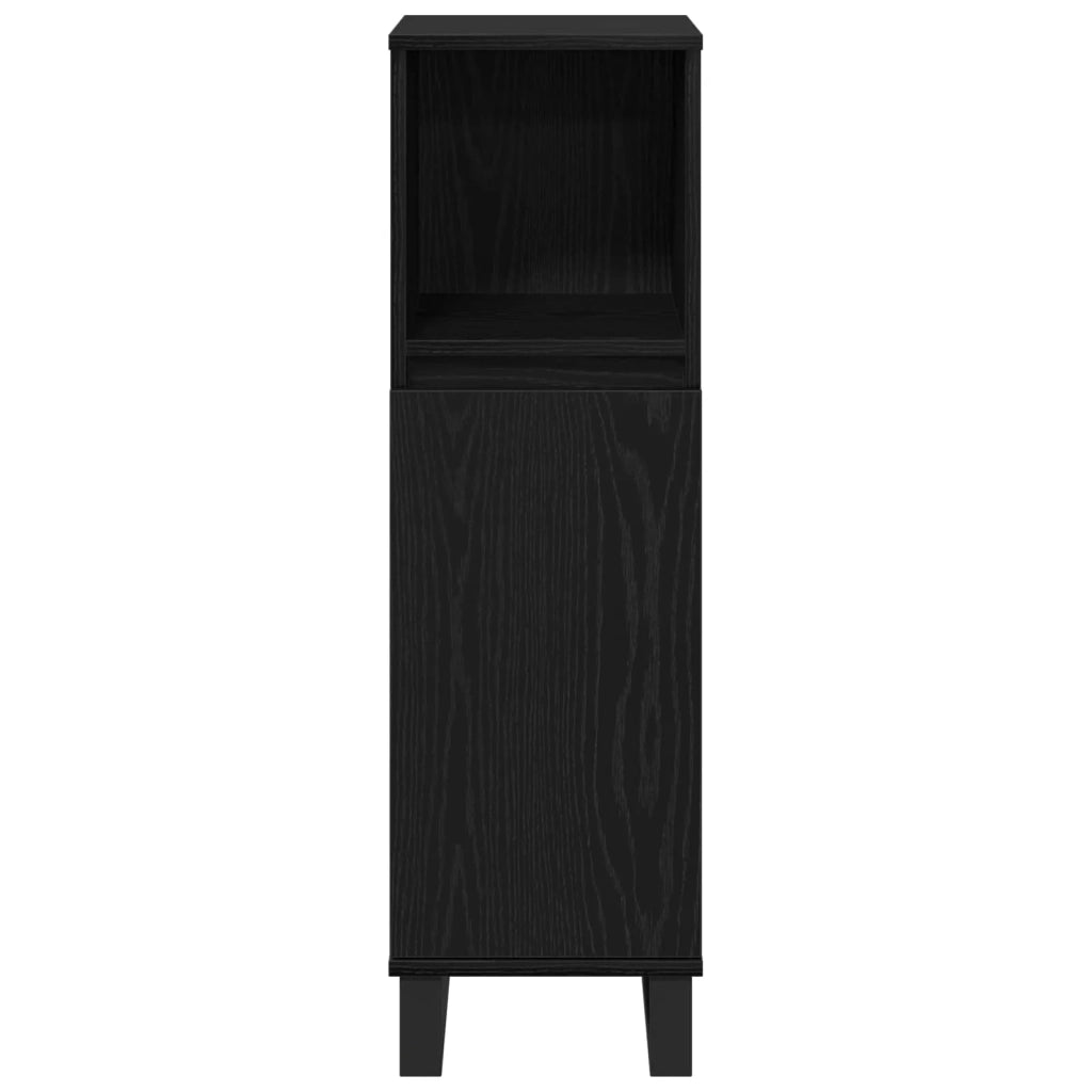 Set di mobili per il bagno Montaggio a parete 3 pcs Rovere Nero 3333100