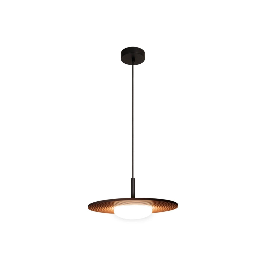 Lampada a sospensione CARMINO LED 8W terracotta legno