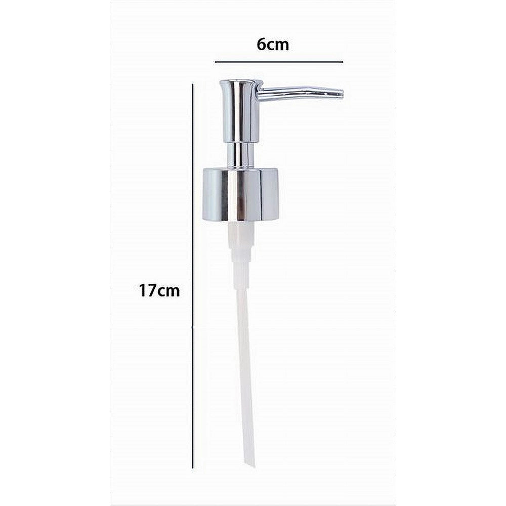 Trade Shop - Erogatore Dosa Sapone Liquido Dispenser Pompa Ricambio Argento Universale 79817 -