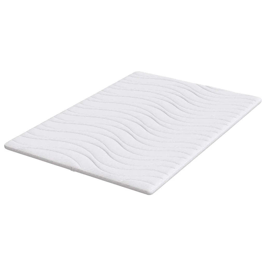 Topper per materasso Bianco 140 x 200 cm Tessuto a maglia 4106408