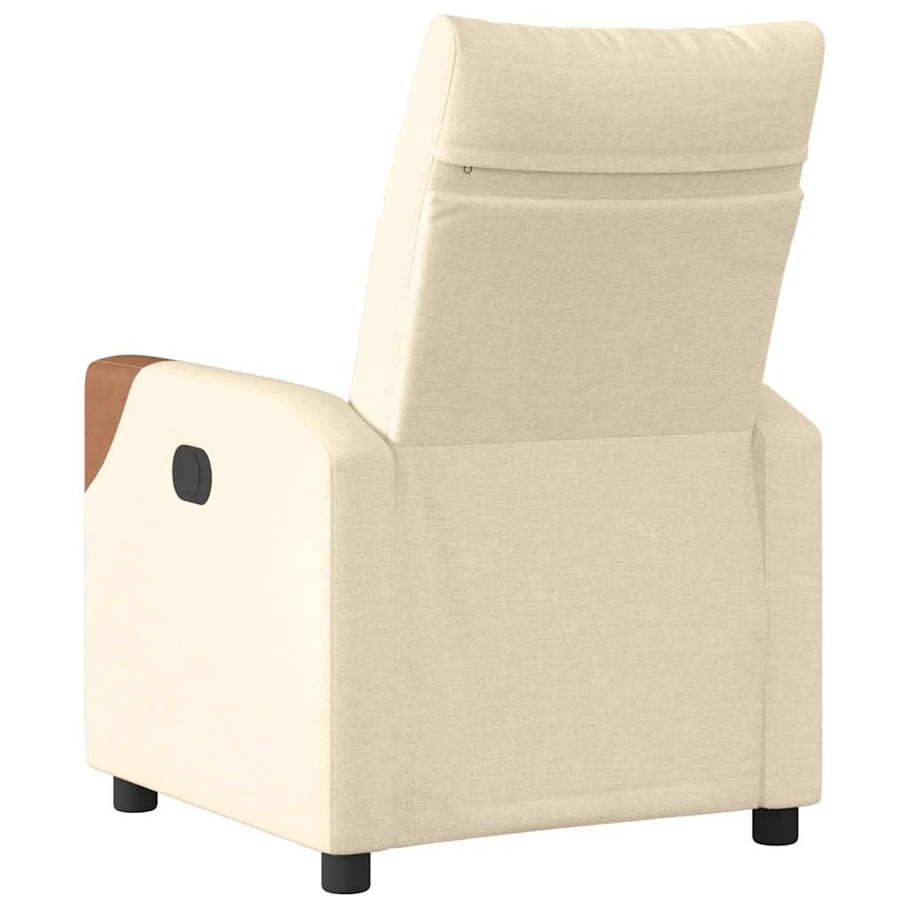 Poltrona Reclinabile in Tessuto Crema 4104813