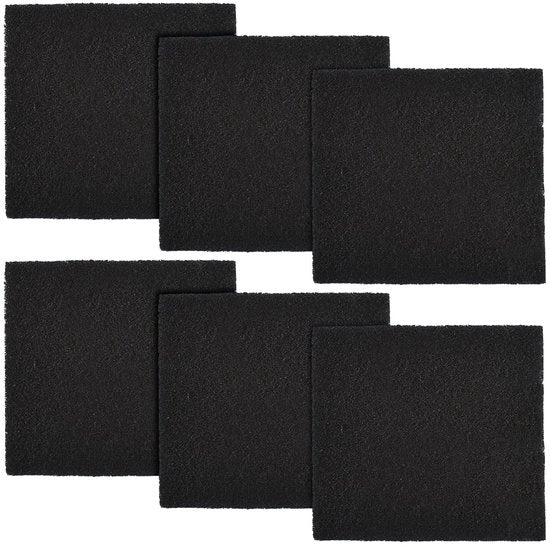 Set di 6 coppe di assorbimento per gatti con filtro a carbonio, sostituzione filtro di carbonio, 15,24 cm x 16,51 cm, assorbimento per gatti e piatti.