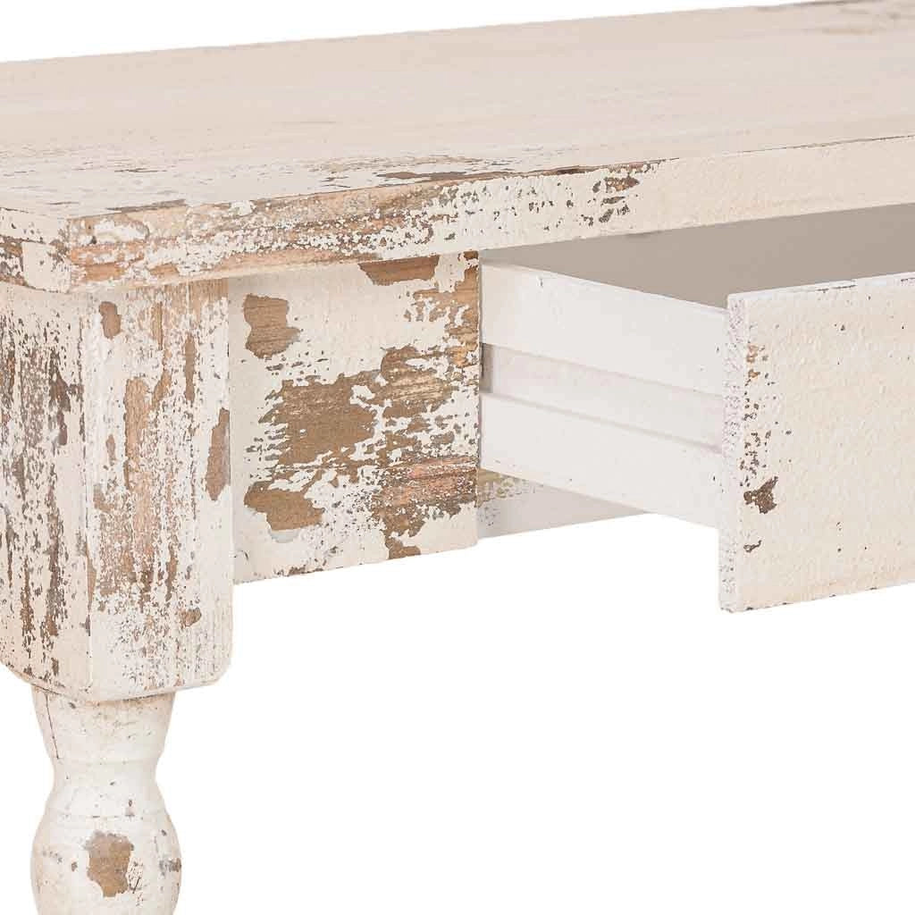 Mobile da ingresso in legno bianco 80x40x80h cm