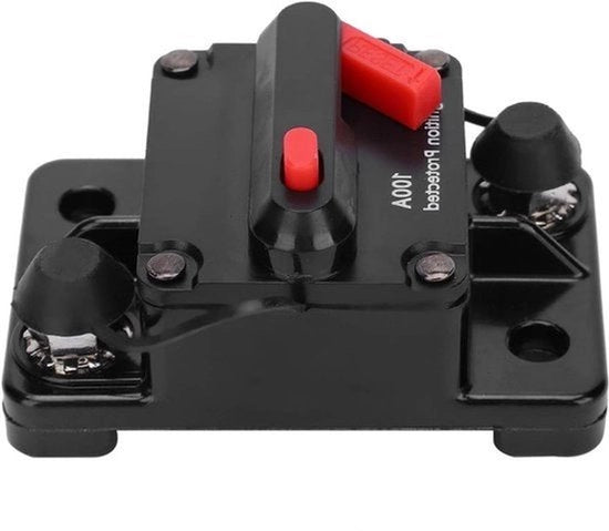 Interruttore di Corrente Automatico con Reset, Protezione con Zavorra in Rame, Contatore di Corrente, Schermo in Plastica Water-Resistente (100A)