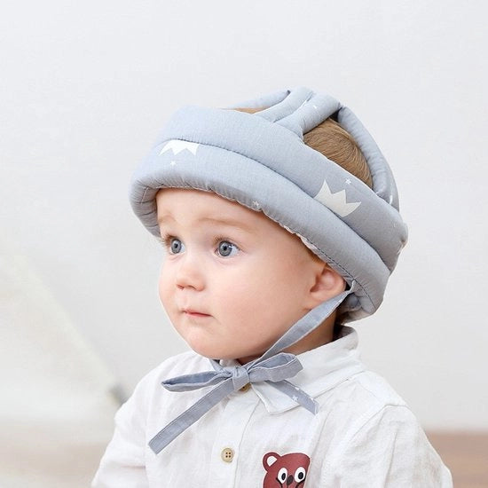 Elmetto per bambini, caschi protettivi per neonati e bambini in età prescolare, caschi in materiale resistente agli urti, copricapo protettivo, copricapo, cappuccio di cotone, cappuccio regolabile