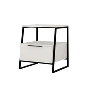 Comodino in legno "Pal" - 45 x 41 x 50 cm - Bianco